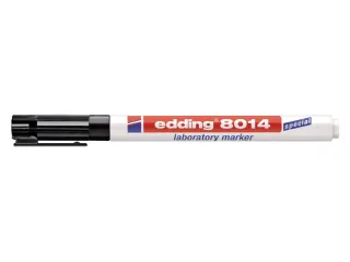 Viltstift edding 8014 laboratory ronde punt 1mm F zwart - 3