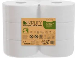 Toiletpapier Simplify Mini Jumbo 2-laags 170m 557 vel, pak à 6 rollen