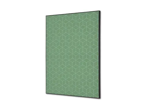 Wanddecoratie Textiel Set A2 Hexagon Groen