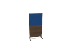 scheidingswand,HxB 1545x800mm,NV bruin hickory,BN6016-blauw