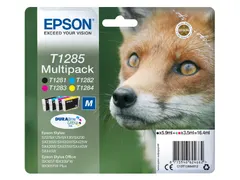 Inktcartridge Epson T1285 zwart + 3 kleuren C13T12854012