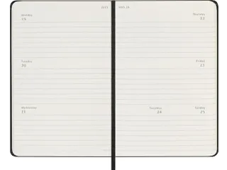 Agenda 2027 Moleskine 12M Weekly 7dag/2pagina's pocket hc black - 4
