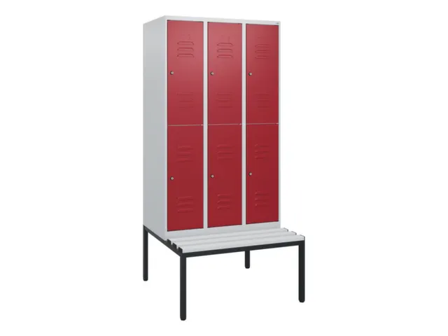 Dubbeldekse dekenkist,HxBxD 1950x900x815mm,3x2vak.,vak B 300mm