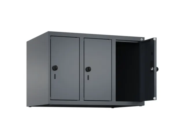 opzetkast,v. locker,3vak.,vak B 250mm,HxBxD 500x750x500mm,vleugeldeur