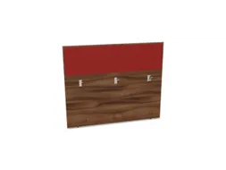baliepaneel v. bureau aanbouw achter NP-tiepolo nut BN4011-rood 1400mm