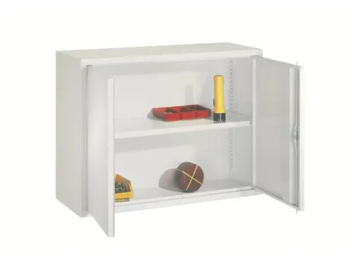 Hangkast 600x800x300mm 1 Verstelbaar Legbord Ral 7035 Front Ral 7035