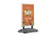 Stoepbord Aluminium Heavy Base Outdoor Dubbelzijdig A1