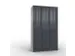 armoire multicases,corps RAL7021,face avant RAL7021