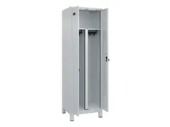 PBM-locker,HxBxD 1950x600x500mm,2vak,vak B 300mm,draaigrendel