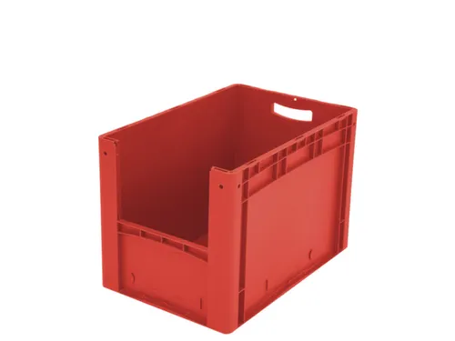 Euronorm Stapelkrat M. Grijpopening Pp 420x600x400mm Rood
