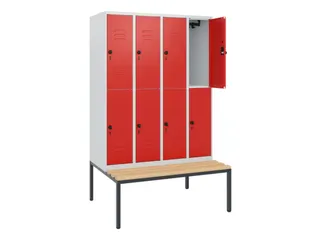 Dubbeldekse dekenkist,HxBxD 1950x1200x815mm,4x2vak.,vak B 300mm - 2
