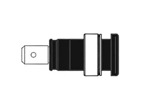 Geisoleerde Inbouwbus 4mm, Aanraakveilig / Zwart (SEB 2620-F6,3)