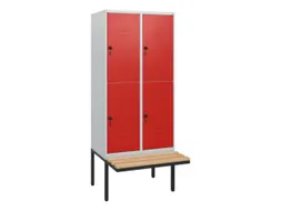 Dubbeldekse dekenkist,HxBxD 1950x800x815mm,2x2vak.,vak B 400mm