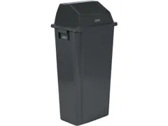 afvalbak,80l,HxBxD 917x460x333mm,wandmontage,romp PP grijs