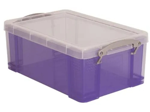 Opbergdoos 9 Liter Paars Transparant
