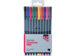 Quantore Fineliner 0.4mm assorti, etui à 10 stuks