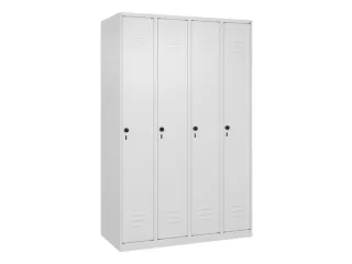 locker,HxBxD 1850x1200x500mm,4vak,vak B 300mm,draaigrendel - 1