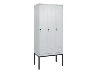 locker,HxBxD 2120x900x500mm,3vak,vak B 300mm,draaigrendel - 1