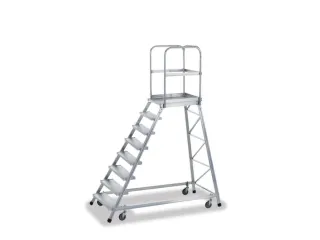 Bordestrap Aluminium Bordes 1920x 600x 800mm 8treden Rooster - 1