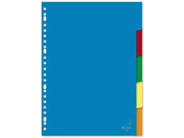 Tabblad Kangaro A4 blanco PP 120micron 5-delig 23-gaats krimp a 5 sets