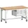 werkbank,verrijdbaar,HxBxD 840-1140x1500x750mm,beukenblad
