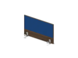 opzetpaneel v. bureau aanbouw zijkant 800mm Bruin Hickory BN6016-blauw - 1