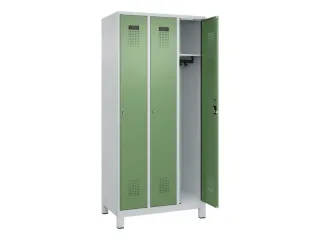 locker,HxBxD 1950x900x500mm,3vak,vak B 300mm,cil.-slot,voeten - 2