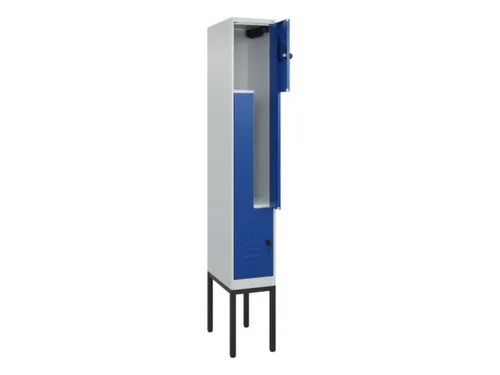 Z-garderobekast,HxBxD 2120x300x500mm,vak B 150/300mm,draaigrendel