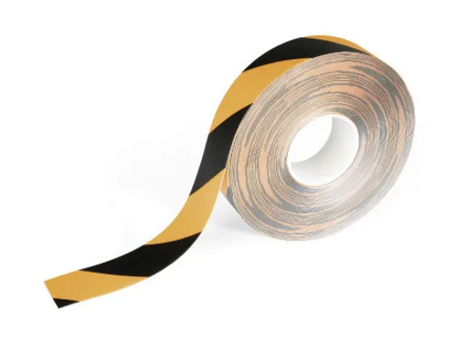 Durable Vloertape 15 meter Duraline 50/05 verwijderbaar Geel Zwart