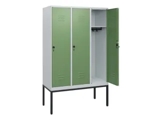 locker,HxBxD 1950x1200x500mm,3vak,vak B 400mm,draaigrendel - 2