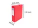 Klasseerdoos glansk. rug 80mm A4 rood