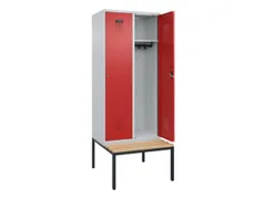 locker met bank,HxBxD 2120x800x815mm,2vak,vak B 400mm,cilinderslot
