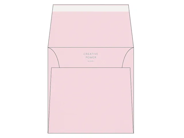 Envelop 170x170mm Baby Roze 120 Gram 250 Stuks