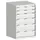 ladekast HxBxD 1000x650x650mm 6laden romp RAL7035 front RAL7035
