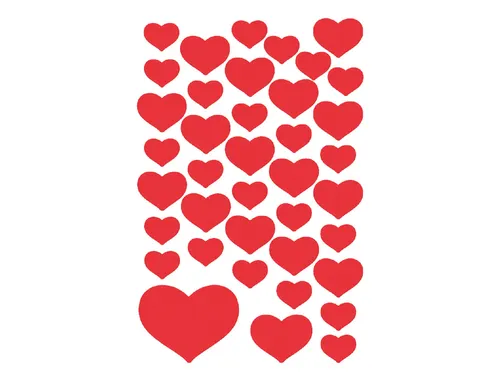 Sticker Etiket Herma 3841 Hartjes 120 stuks