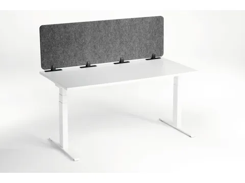 Effect 160 bureauscherm gerecycled PET-vilt 160x50cm Opvouwbaar