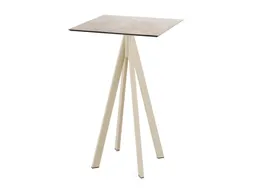 statafel,HxBxD 1090x700x700mm,rechthoekig,4voeten zandkleuren