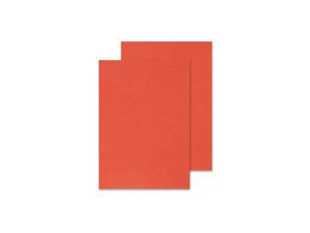 Dekblad A4 Rood Lederlook 250 Grams Pak 100 Stuks