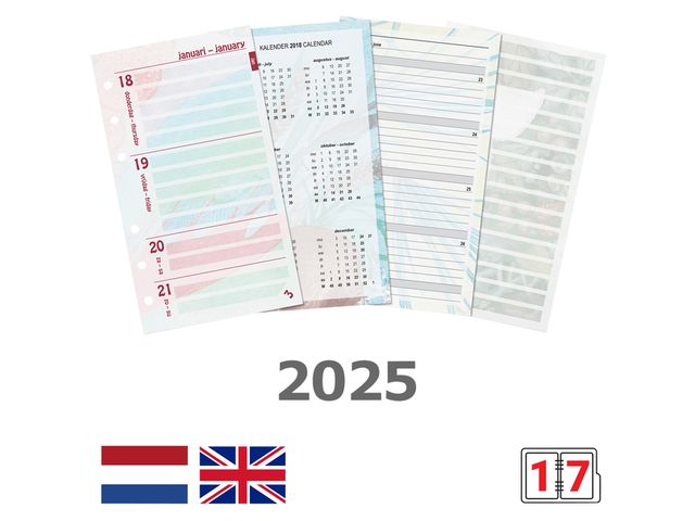 Agendavulling 2023 Kalpa Personal bloemen 7dagen/2pagina's | Jaarartikelen.nl