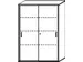 Schuifdeurkast 1540x1000x430mm Romp Esdoorn Decor Front Beuken