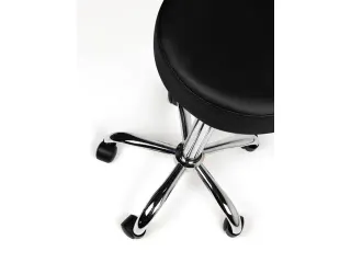 Tabouret Kruk Zwart Standaard Gasveer Zonder Rugleuning - 5