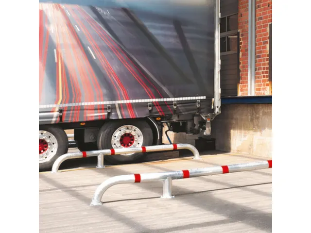 inrijhulp,HxL 280x2800mm,stalen buis vuurverzinkt,v. vastschroeven