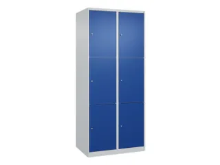 lockerkast,HxBxD 1850x800x500mm,2x3vakken,vak B 400mm,cil.-slot - 1