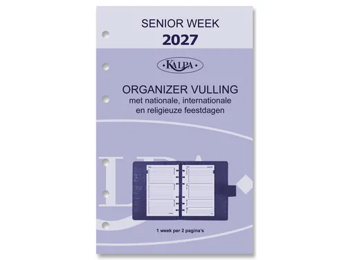 Agendavulling 2027 Kalpa Senior 7dagen/2pagina's