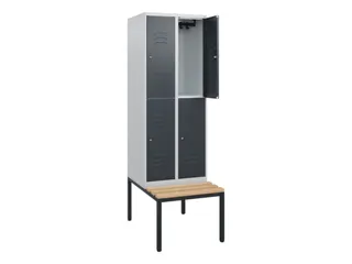 Dubbeldekse dekenkist,HxBxD 1950x600x815mm,2x2vak.,vak B 300mm - 2
