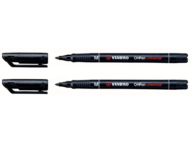 Viltstift STABILO OHpen 843/46 permanent rond medium zwart