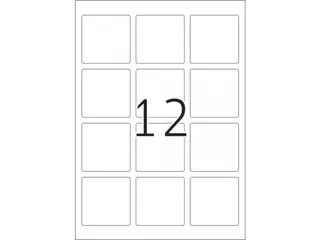 HERMA 10109 Verwijderbare etiketten A4 60x60mm Wit 300 stuks - 2