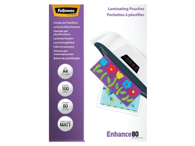 Lamineerhoes Fellowes A4 Mat 80 Micron