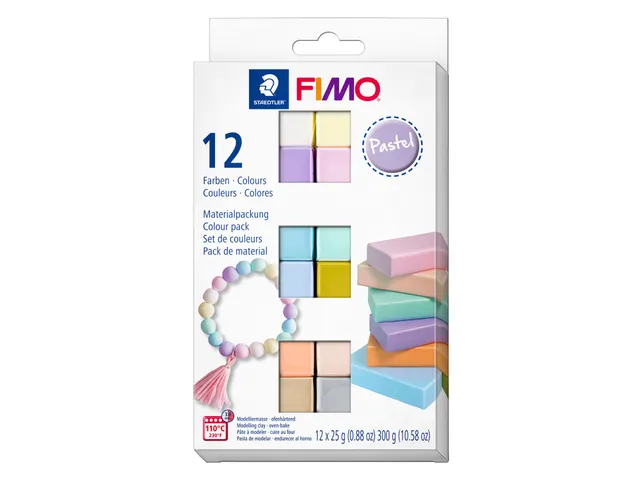 Klei Fimo soft colour pak à 12 pastel kleuren