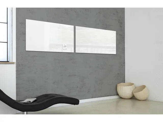 Glas/magneetbord Sigel 91x46 Wit